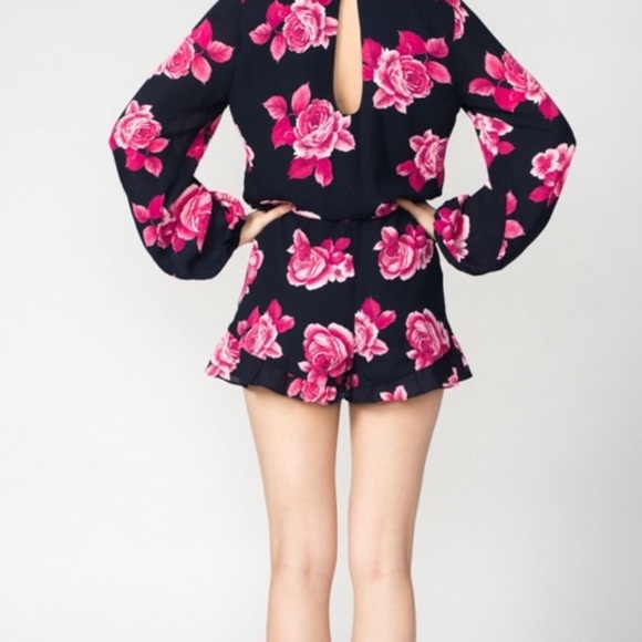 Show Me Your Mumu Rocky Romper in Midnight Rose - Picture 3 of 7